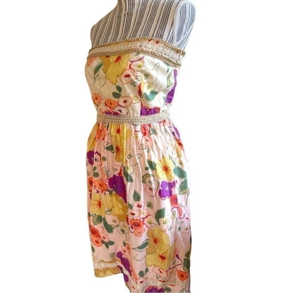 Cynthia Steffe strapless dress, size 6, excellent condition, 100 % cotton - Picture 4 of 7